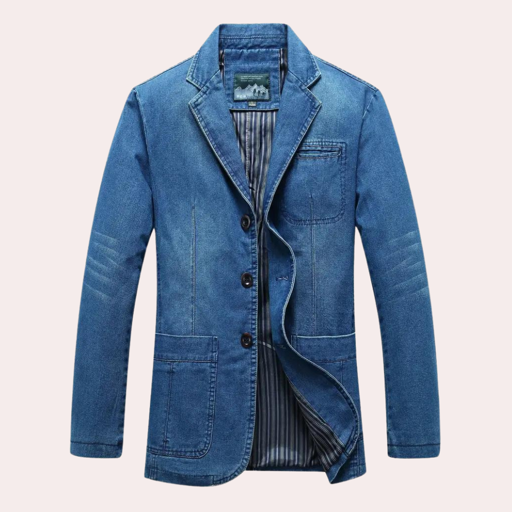 Blazer vaquera slim fit para hombre – JEZAR