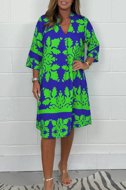 Vestido midi floral para primavera con corte vaporoso y estilo romántico – FLORIANA BLOOM