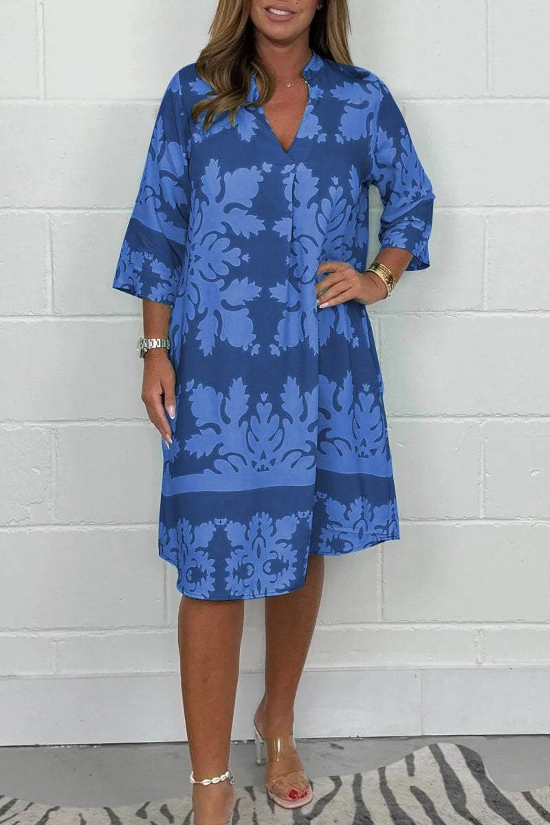 Vestido midi floral para primavera con corte vaporoso y estilo romántico – FLORIANA BLOOM