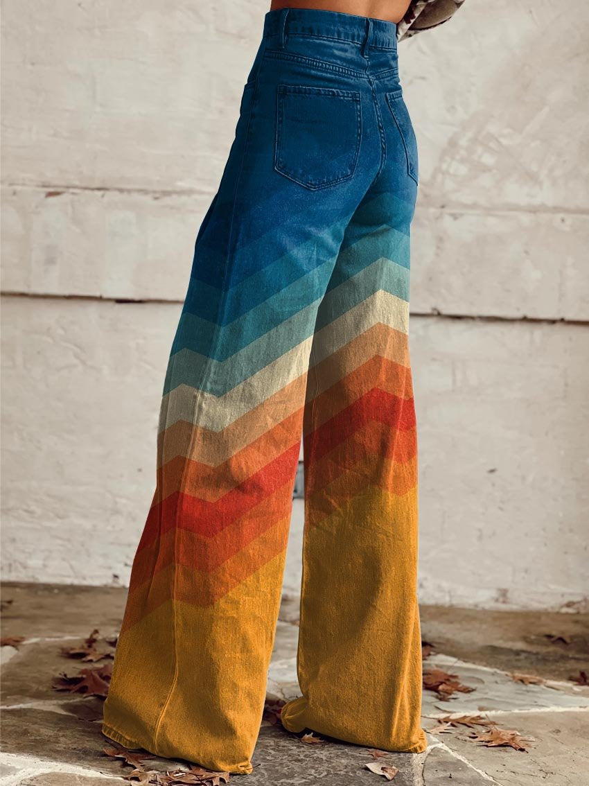 Pantalón acampanado de estilo retro para mujer – NOVA
