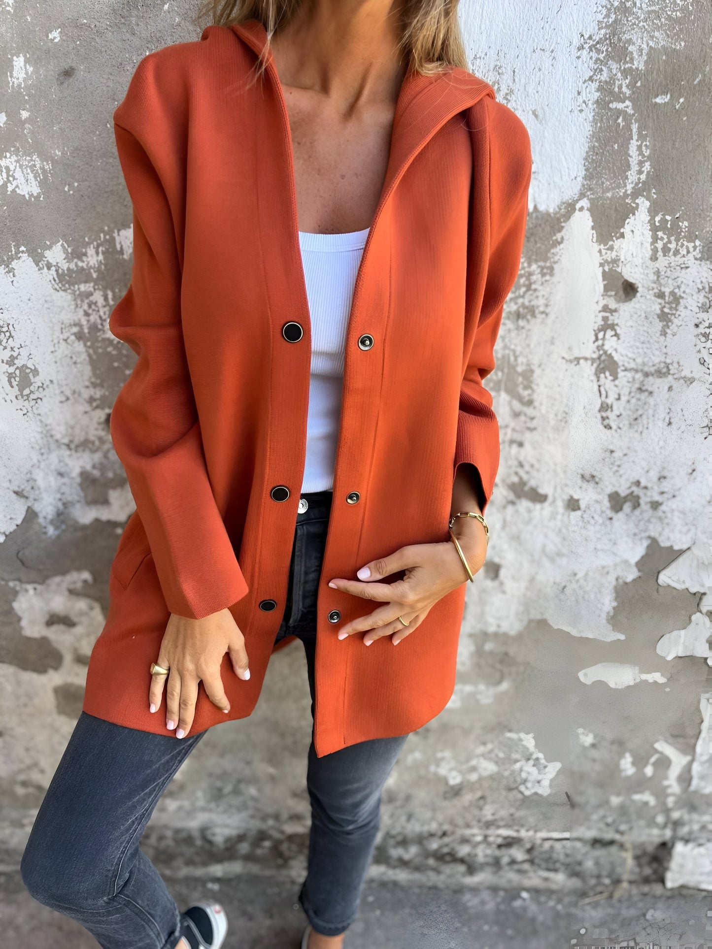 VALMA - Chaqueta casual con capucha para mujeres