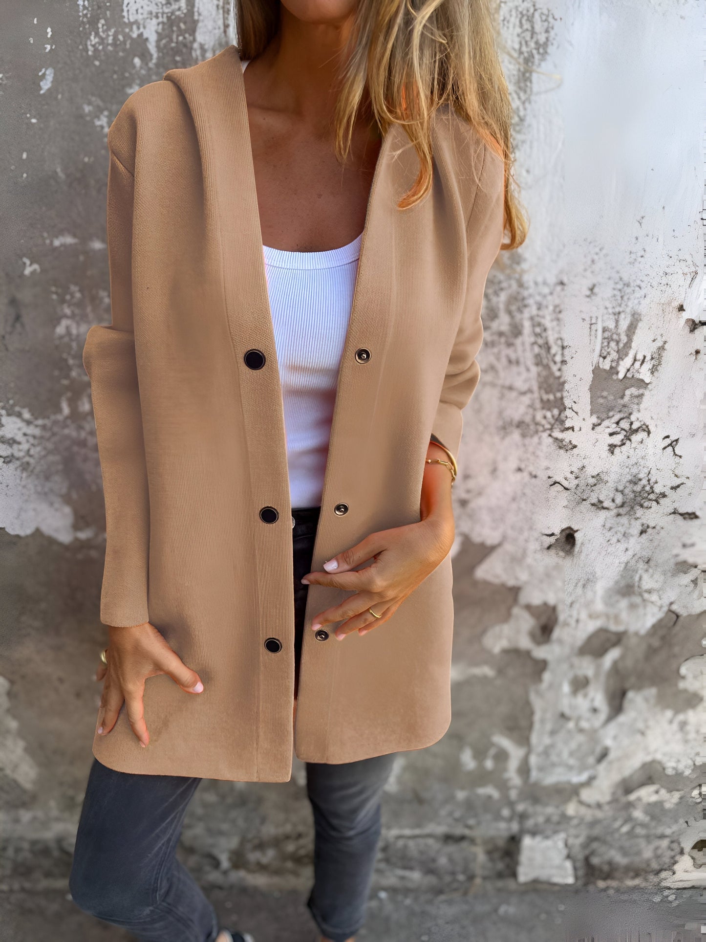 VALMA - Chaqueta casual con capucha para mujeres