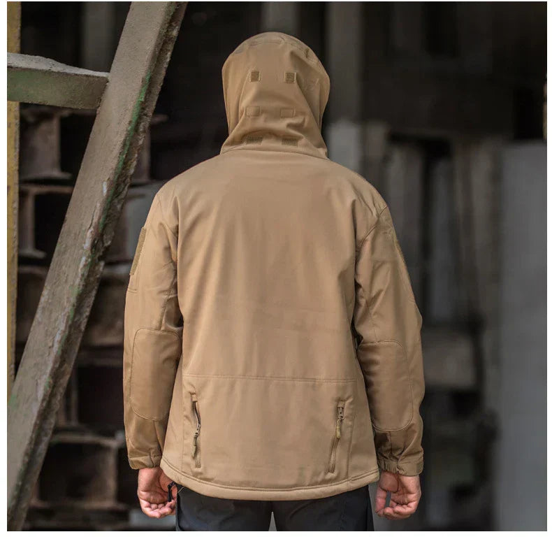 VALENTIN - Chaqueta táctica con capucha y bolsillos para hombre