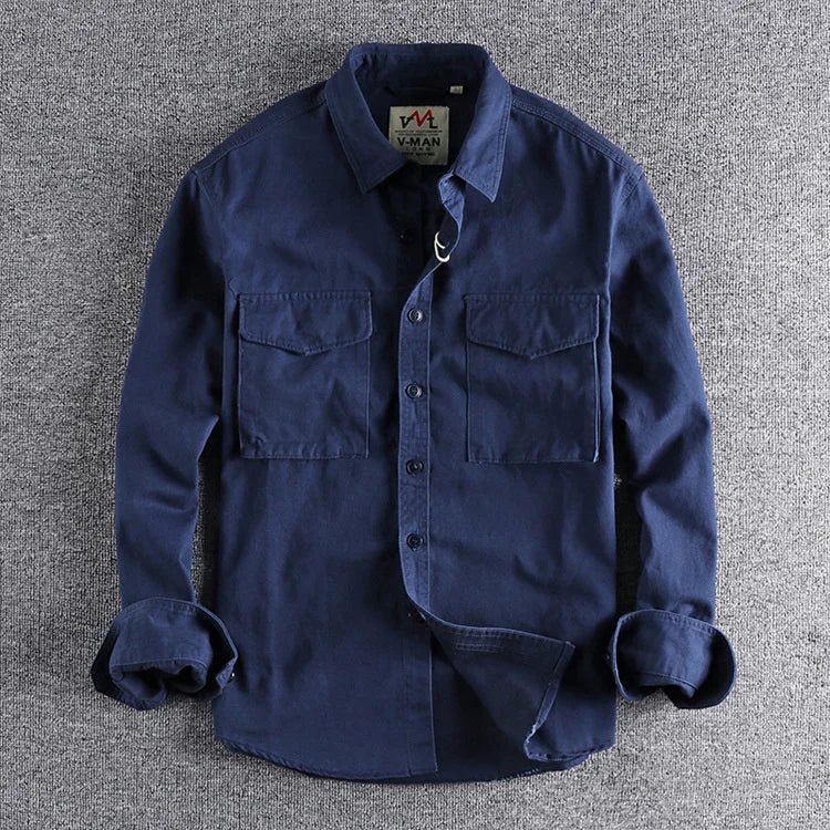 Camisa utility de manga larga para hombre, estilo casual y funcional – ROKAR