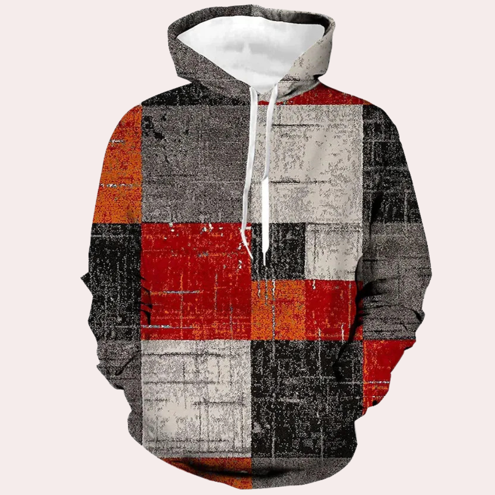 GAEL - Sudadera de punto con capucha para hombre