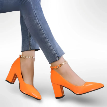 Zapatos de tacón grueso cómodos para mujer – BELMIRA
