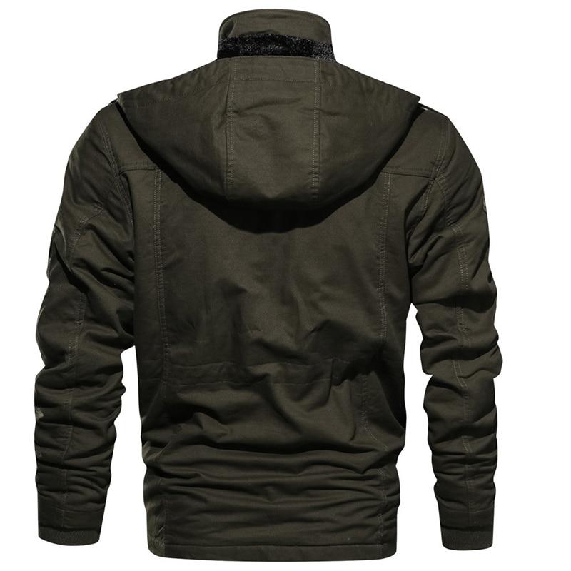 MARC - Chaqueta táctica para exteriores con múltiples bolsillos para hombre