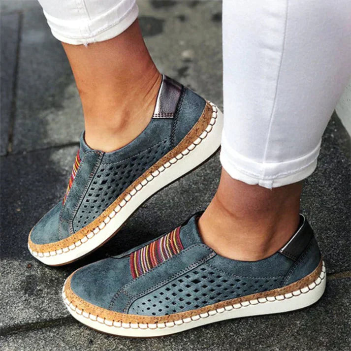 Zapatos ortopédicos cómodos sin cordones para mujer – VITALIA