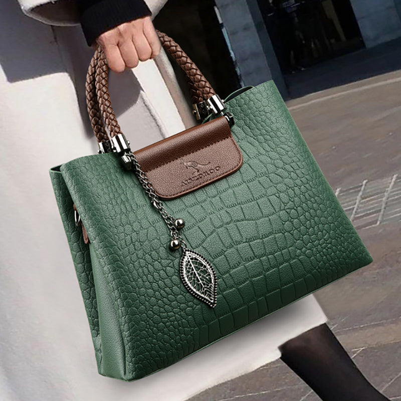 Bolso de cuero auténtico con correa ajustable para mujer – CLEA