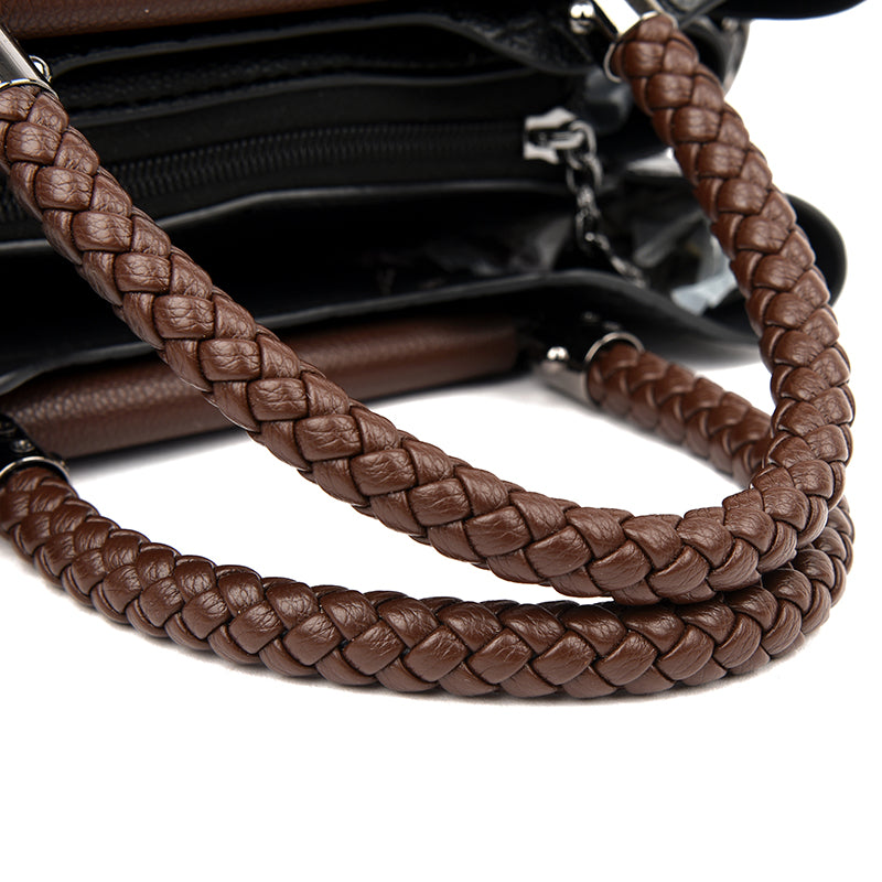 Bolso de cuero auténtico con correa ajustable para mujer – CLEA