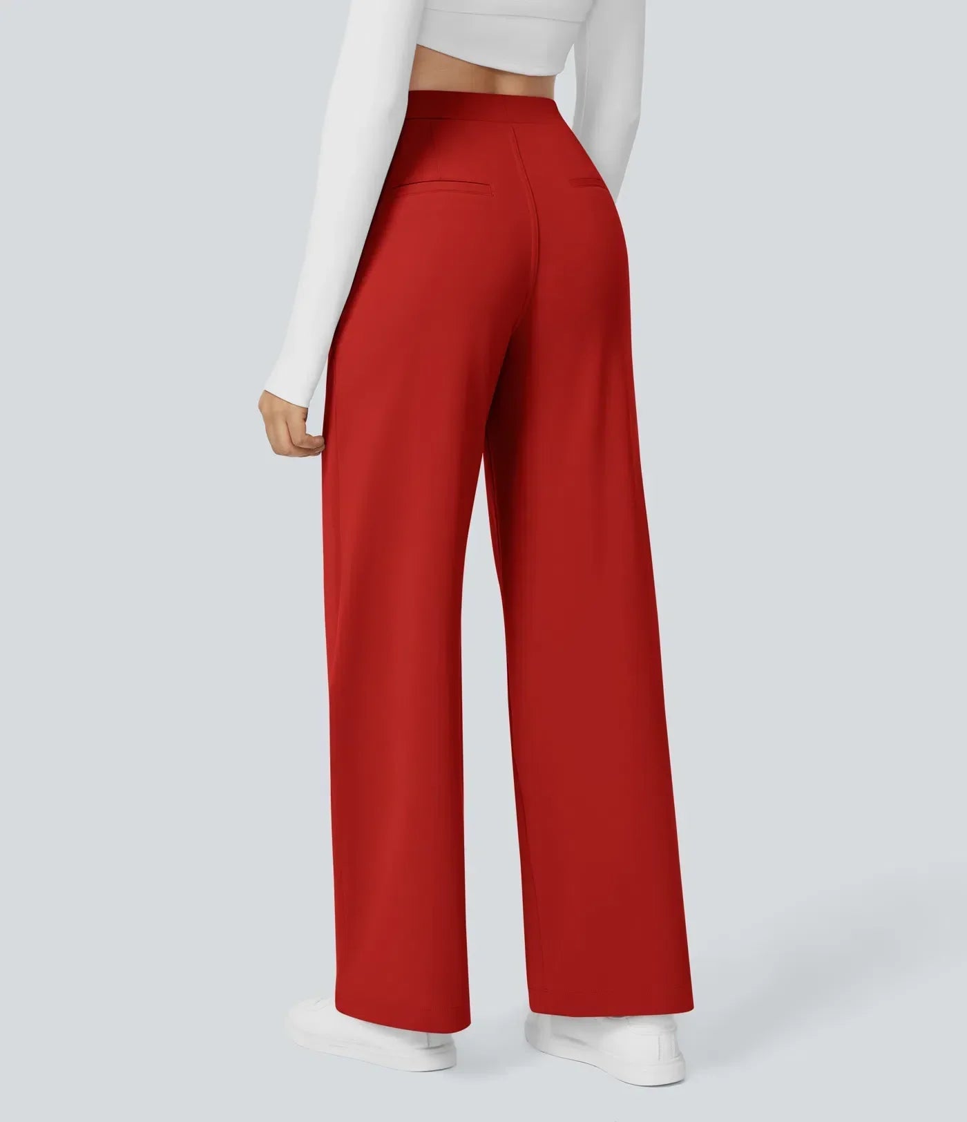 Pantalón de talle alto y pierna ancha para mujer – OLEA WIDE FIT