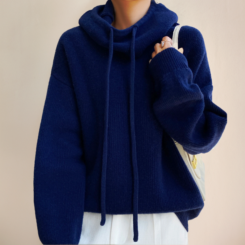 ALMA - Sudadera con capucha y mangas largas para mujer