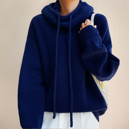 ALMA - Sudadera con capucha y mangas largas para mujer
