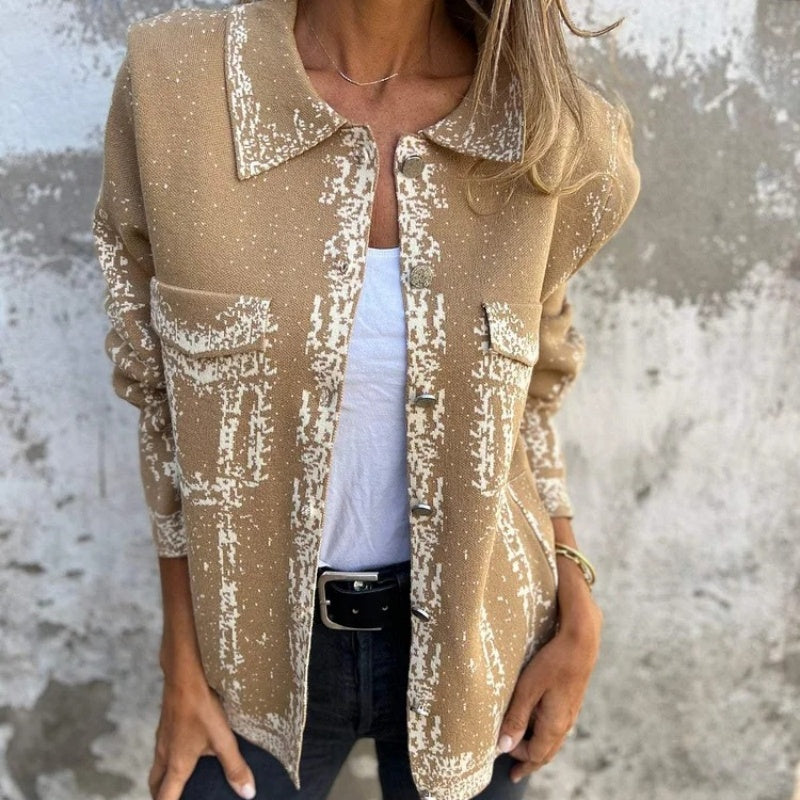 Blazer oversize de textura suave para mujer – LUNARIA