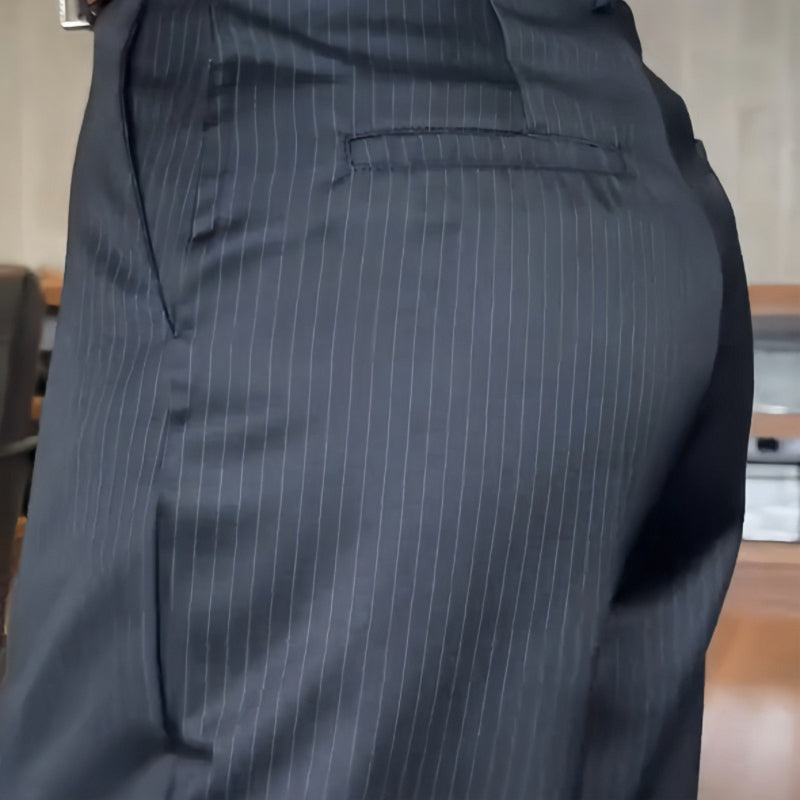 Pantalón de vestir con cintura alta y corte recto – MELVINA