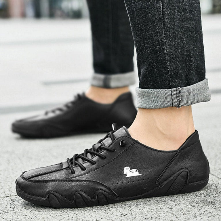 Zapatillas barefoot de piel unisex con suela flexible y gran agarre – PRIMALPATH