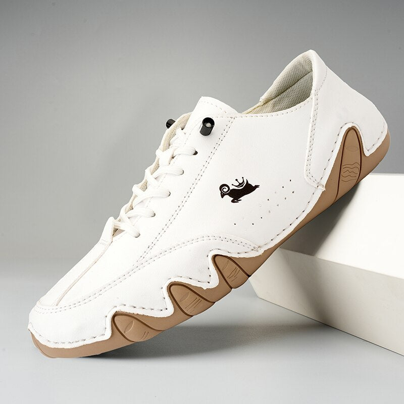 Zapatillas barefoot de piel unisex con suela flexible y gran agarre – PRIMALPATH