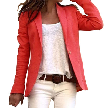 Blazer entallada de mujer con cierre de un botón – GARDE BLAZER