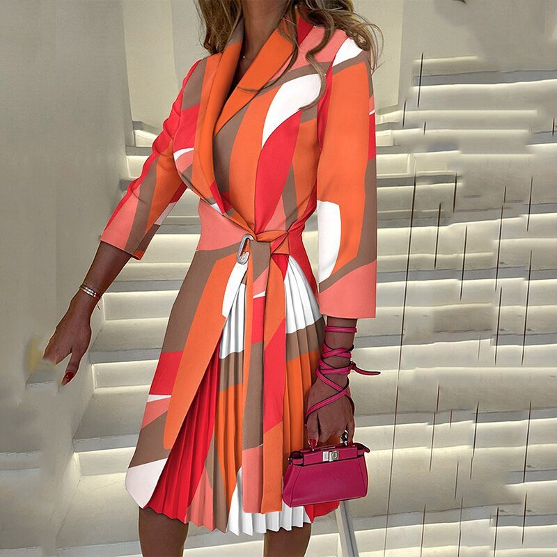 Vestido tipo blazer entallado con estilo elegante y moderno – VELARIA