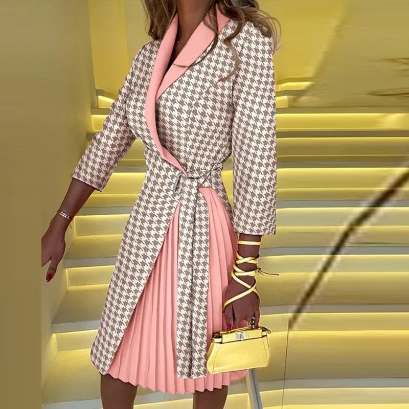 Vestido tipo blazer entallado con estilo elegante y moderno – VELARIA