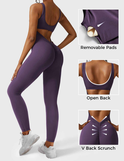 Elara – Mono elegante con espalda en V para mujer