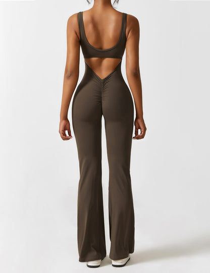 Elara – Mono elegante con espalda en V para mujer