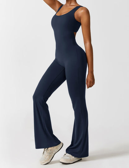 Elara – Mono elegante con espalda en V para mujer