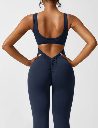 Elara – Mono elegante con espalda en V para mujer