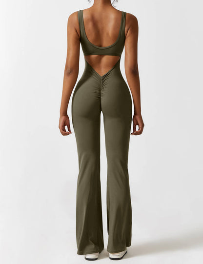 Elara – Mono elegante con espalda en V para mujer