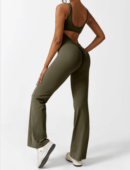 Elara – Mono elegante con espalda en V para mujer